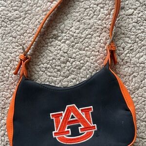 Vintage Auburn Game Day Navy and Orange Logo Shoulder Bag